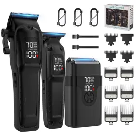 Pcte008bl Cshidworld 3 In 1 Hair Clipper Beard Trimmer And Electric Foil Shaver