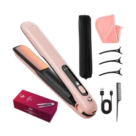 Curlix101 Curlix 199284104914 2-in-1 Cordless Hair Straightener And Curler Includes Carrying Pouc... Fas