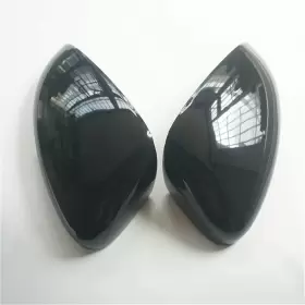 18accordmirror Cyauto New 2pcs Glossy Black Door Exterior Rearview Mirror Cover Cap #3
