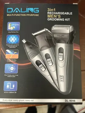 Dl-9056 Daling 3 In 1 Rechargeable Men S Grooming Kit Dl-9056 Daling 3 In 1 Rechargeable Men S Grooming Kit