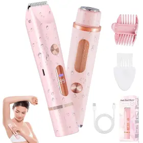 Dar Darouxiao 732013439330 2 In 1 Bikini Trimmer For Women Dual Head Electric Shaver With Led Display