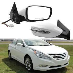 876203q110 Dasbecan 7pins Right Side Mirror Compatible With 2011-2014 White