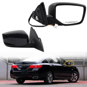 B-76208t2fa11 Dasbecan Passenger Side Mirror Compatible With 2013-2017 Black Right