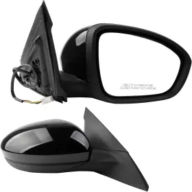 Ni1321311 Dasbecan Passenger Side Mirror Compatible With Right-3pins Non-heated Black