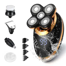 Dghvin 445023947988 Electric Shavers For Men - 5 In 1 Bald Head 5d Floating Cordles