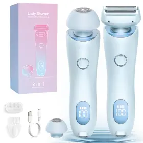 2-1-tmy-wh-000 Dmtdnid Livora Electric Shaver For Women 2 In 1 Wet And Dry Silk Glide Pro With