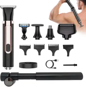 Dp-bms-us1 Docatop Back Shaver For Men 5-in-1 Electric Hair Removal Razor With Adjustable Ext