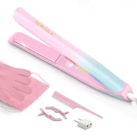 Mky-k6a Dorisilk 470 F Hair Straightener Colorful Light Dual Voltage Flat Iron For