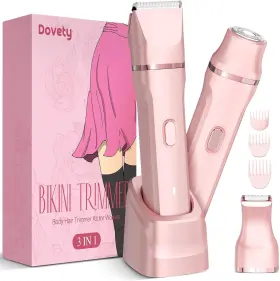 Dovety 445023665639 Bikini Trimmer For Women 3 In 1 Painless Electric Razors Rech