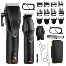 Lm-2027 Dumite Professional Hair Clippers Trimmer Kit Cordless For Men Barber