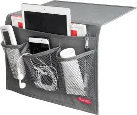 5841498311 Duomiw Bedside Storage Organizer Caddy Grey Table Cabinet