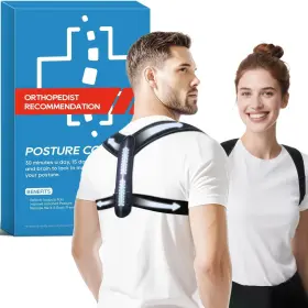 Duoorra 797606669396 Posture Corrector For Women And Men Adjustable Upper Mid Back Brace Ne