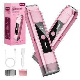 Ipx7 Dynooper 673658105597 Electric Bikini Trimmer For Women Waterproof Dual Head Cordless