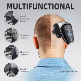 Eh7130 E-hunter Electric Head Shavers For Bald Men Upgraded 7d Razor - Wet/ #3