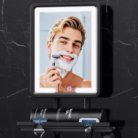 Ety-01-2 Eeuuty Heated Shower Mirror Fogless For Shaving 2025 New 3 9.3 Inch L X 7.1 W Black-s