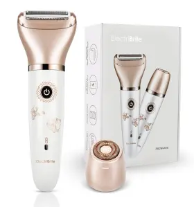 Etbt-0031 Electribrite Electric Razor For Women - Painless 2-in-1 Shaver Hair Remover Face