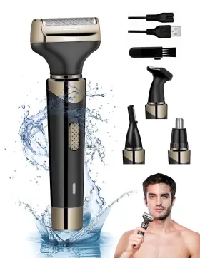 Electric Razor 445010761795 For Men 4 In 1 Shaver Painless Wet And Dry Waterproof R