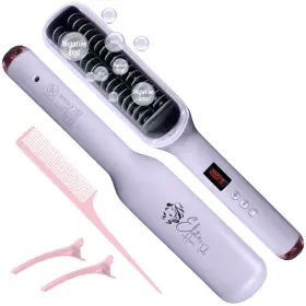 H201 Elite Hair Tools 795044697872 Straightener Brush Fast Heat Negative Ions Smooth Frizz-free