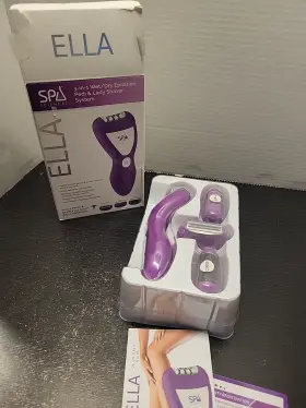 Ella 850003115672 Spa Sciences 3-in-1 Wet/dry Epilation Pedi And Lady Shaver System Purple Re