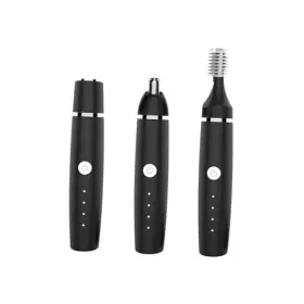 Ht2402 Erkot Nose Hair Trimmer For Men And Women Eyebrow Electric Shaver Black