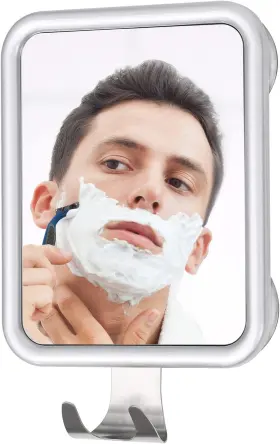 Ettori 768563777882 Shower Mirror Fogless For 6.3&apos &apos X 9.4 Silver
