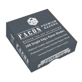 Facon 753132347320 100 Fac N Platinum Japanese Stainless Steel Single Edge Razor Blades For Prof #3