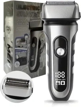 Lf-tf03 Famhnto Mens Electric Foil Razor Rechargeable Cordless Shaver With Pop-up