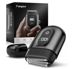 Fangaci 705353808661 Electric Foil Shavers For Men Mini Razor With Big Led Display And 3 Floa