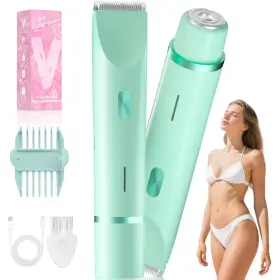 Fanovae Fnv-x1 Bikini Trimmer For Women Dual-ended Electric Razor Personal Green