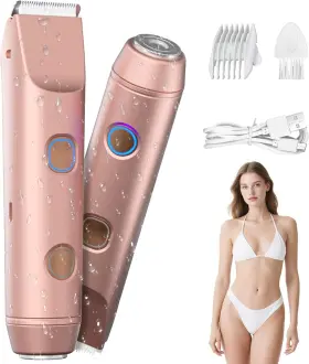 Rg67 Fanovae 2-in-1 Bikini Trimmer For Women Shaver And Razor Dual Heads With Independent Swit