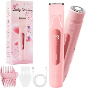 Fmk-skt-671 Fiemack 2026 Upgrade Bikini Trimmer For Women 2 In 1 Electric Shaver With Led Display