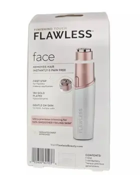 Finishing Touch 022600601036 Flawless Womens Facial Hair Remover Painless White Rose Gold #2