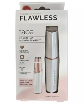 Finishing Touch 022600601036 Flawless Womens Facial Hair Remover Painless White Rose Gold