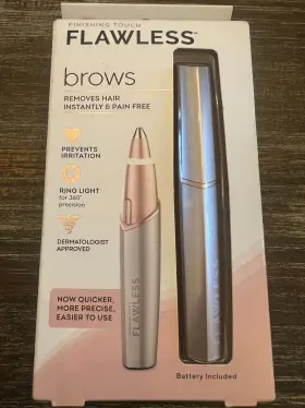 Finishing Touch 022600601142 Flawless Brows Removes Hair Instantly And Pain Free Ring Light New