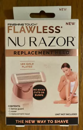 Finishing Touch 754502044399 Flawless Womens Shaver Nu Razor Replacement Head Gold Plated New Finishing Touch 754502044399 Flawless Womens Shaver Nu Razor Replacement Head Gold Plated New