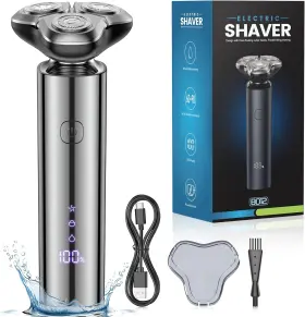 8012-01 Fleaks Funly Electric Razor For Men Shavers 3-blade Rotary Shaving System Wa