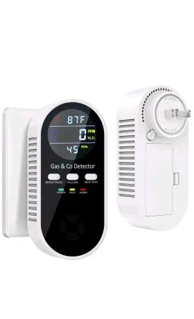 Kh168 Flungsky 5-in-1 Upgraded Gas And Carbon Monoxide Detectors Plug In Combination Natural