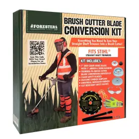 Forester 756580805558 Brush Cutter Trimmer Conversion Kit With 7 Inch Blade Incl