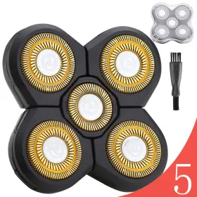 Foxsonic 445049549548 Upgraded 5-blade Shaver Replacement Heads - Electric Razor