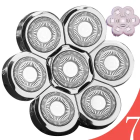 Foxsonic 761062993081 Universal 7 Blade Replacement Heads - For Many Main Brands Electric S