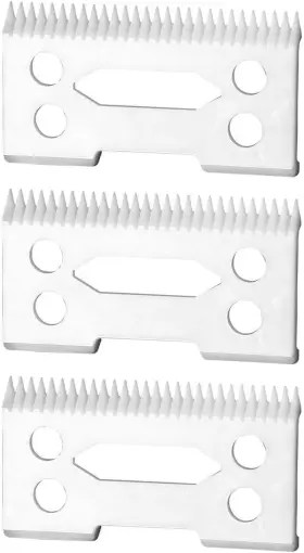 Wb-4c Foxsonic Professional Ceramic Clipper Blades 2 Hole2-hole White 3