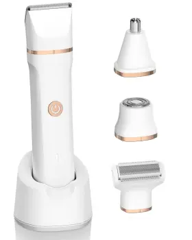 Freyars 673658100660 Bikini Trimmer For Women - 4 In 1 Shaver Waterproof Pubic Hair Tri