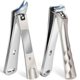 Nf-fls-112 Fuluns Nail Clippers For Men With Slanted Curved Blade Large Heavy Duty Fingernail