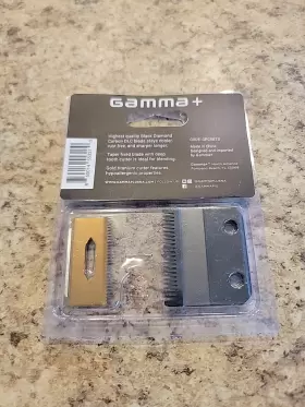 Gamma 850014553210 Black Diamond Fixed Taper With Gold Titanium Deep Tooth Cutter Blade #2 Gamma 850014553210 Black Diamond Fixed Taper With Gold Titanium Deep Tooth Cutter Blade #2