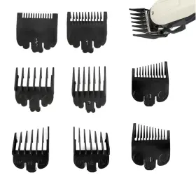 Pe-b9mx-i65c Gcftiff 8pcs Guide Comb Set Professional Hair Clipper Guards Cutting Black