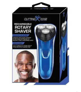 Ak774 Genetic Cutting Edge Rechargeable Blue Rotary Shaver With Stainless Steel Blades Ak774 Genetic Cutting Edge Rechargeable Blue Rotary Shaver With Stainless Steel Blades