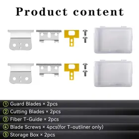 Adds54745w Gerilkai 2 Pack T Outliner Blades Fits For Andis G Go Gto Gtx Headliner #3 Adds54745w Gerilkai 2 Pack T Outliner Blades Fits For Andis G Go Gto Gtx Headliner #3