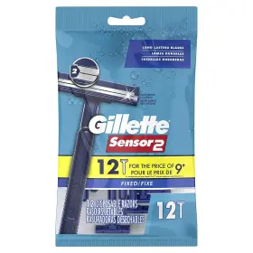 Sensor2 Gillette 047400664494 Disposable Razors 12 Count Sensor2 Gillette 047400664494 Disposable Razors 12 Count