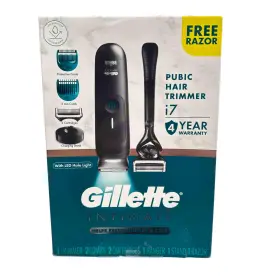 21141368 Gillette Intimate Cordless Pubic Hair Trimmer I7 Kit