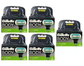 Mach3 Gillette 702018397648 Body Razor Blade Refills Fits On And Venus Handle 10 Cartridges